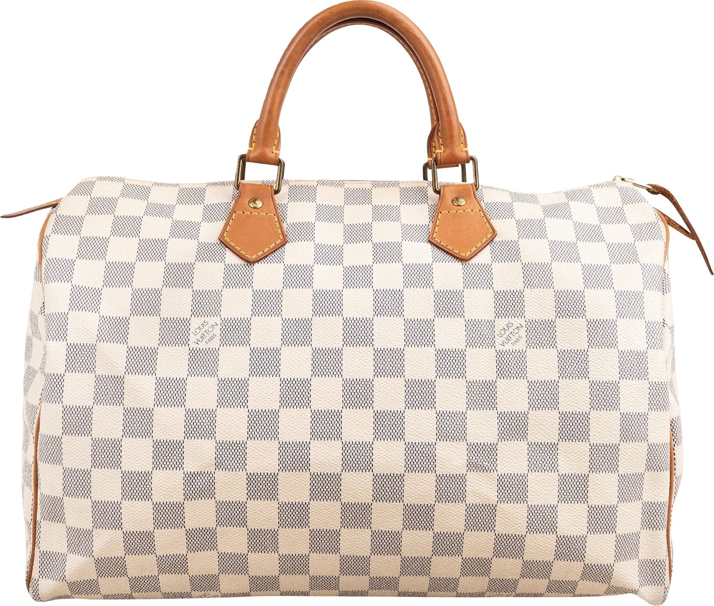 Louis Vuitton Monogram Damier Azur Canvas Speedy 35 Handbag