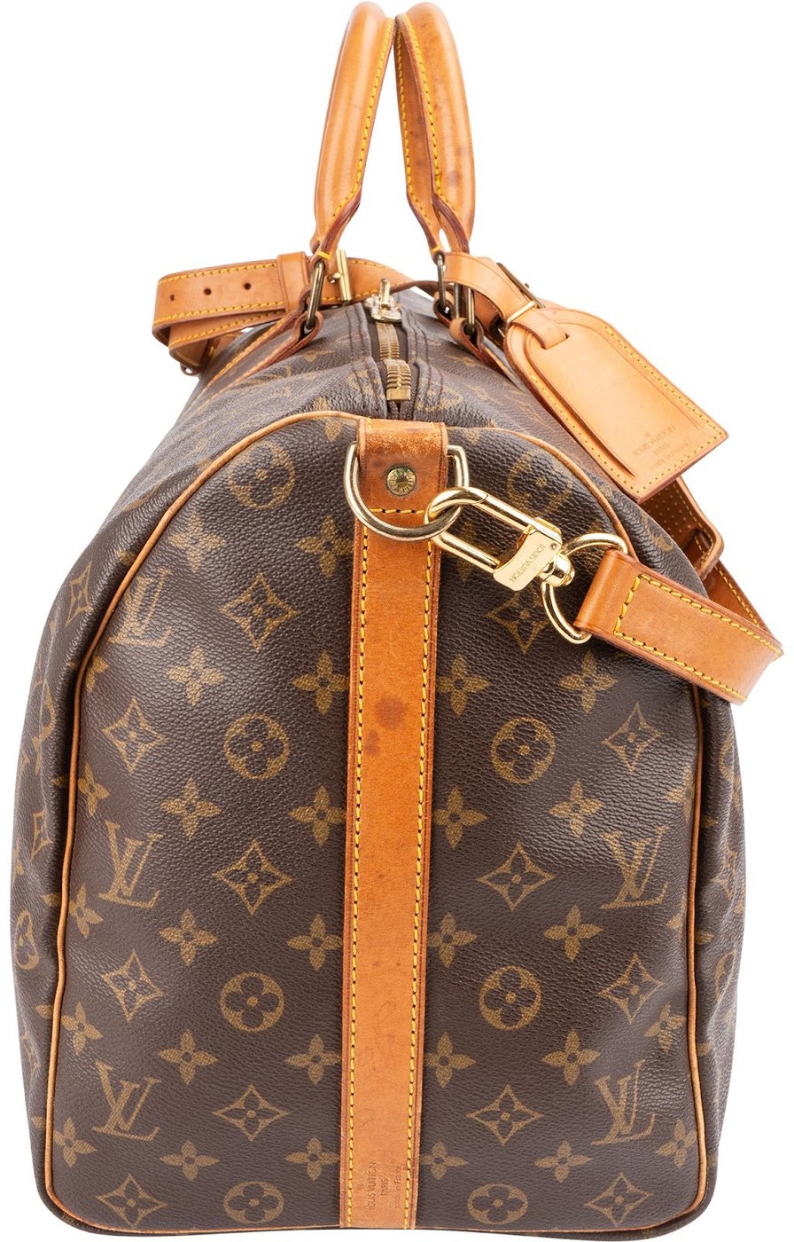 Louis Vuitton Monogram Canvas Keepall 50 Bandoulière Travel Bag