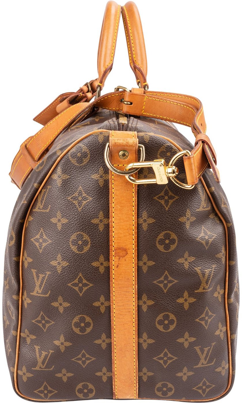 Louis Vuitton Monogram Canvas Keepall 50 Bandoulière Travel Bag