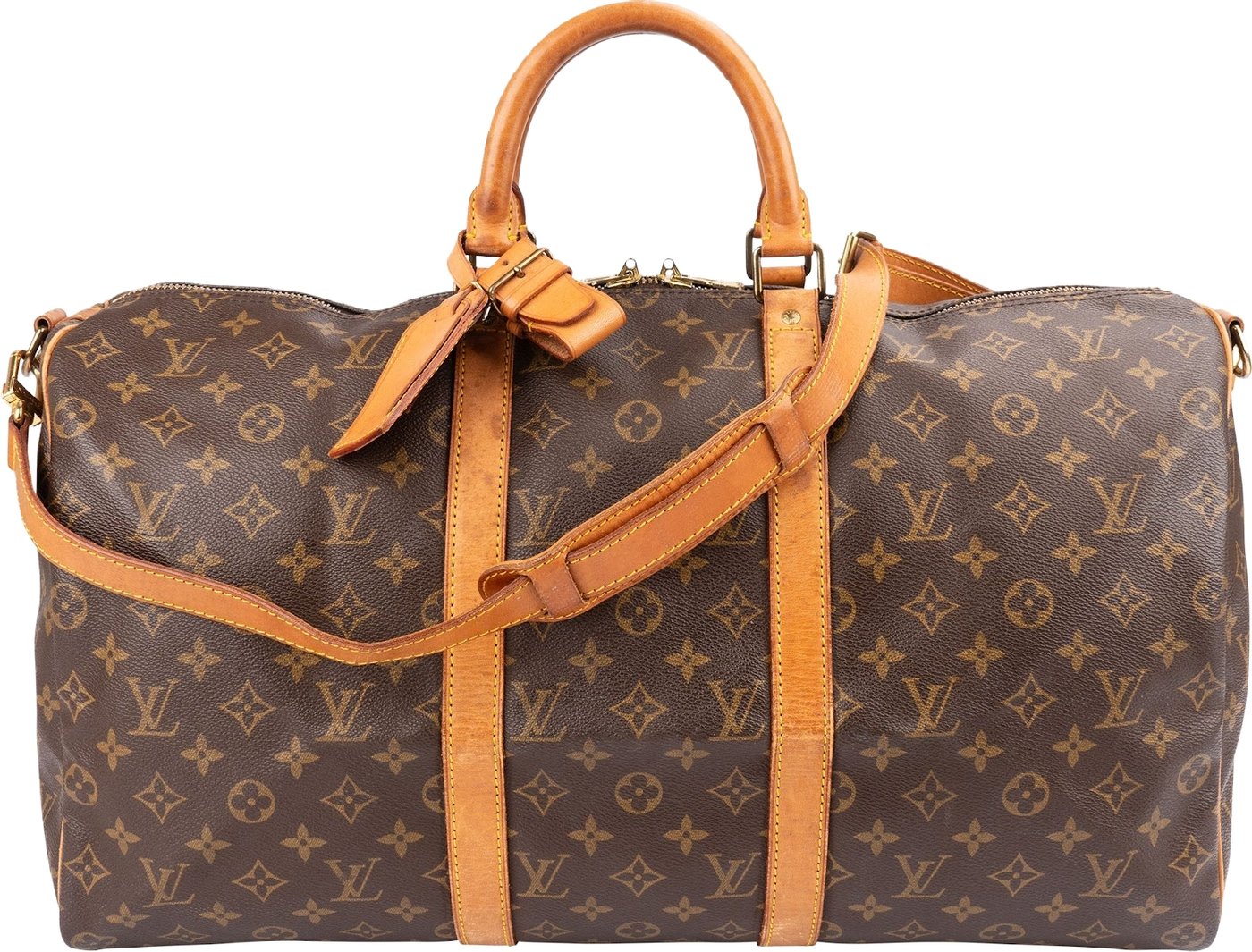 Louis Vuitton Monogram Canvas Keepall 50 Bandoulière Travel Bag