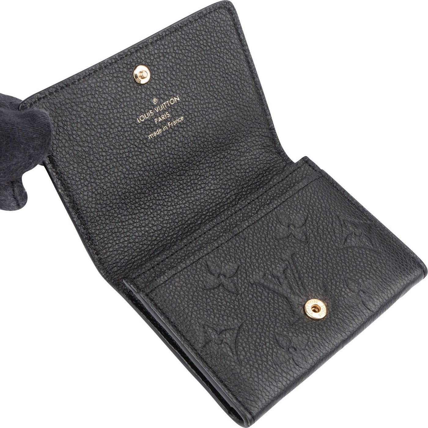 Louis Vuitton Monogram Empreinte Leather Envelope Coin Purse Card Holder