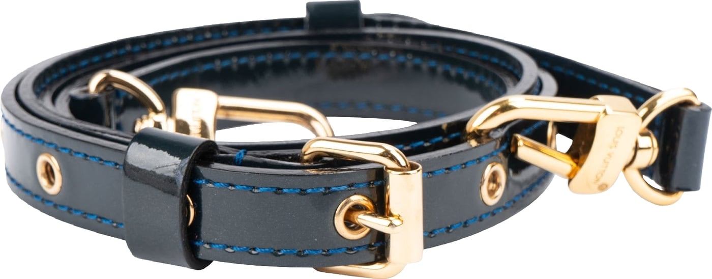 Louis Vuitton Navy Vernis Leather Adjustable Bags Strap