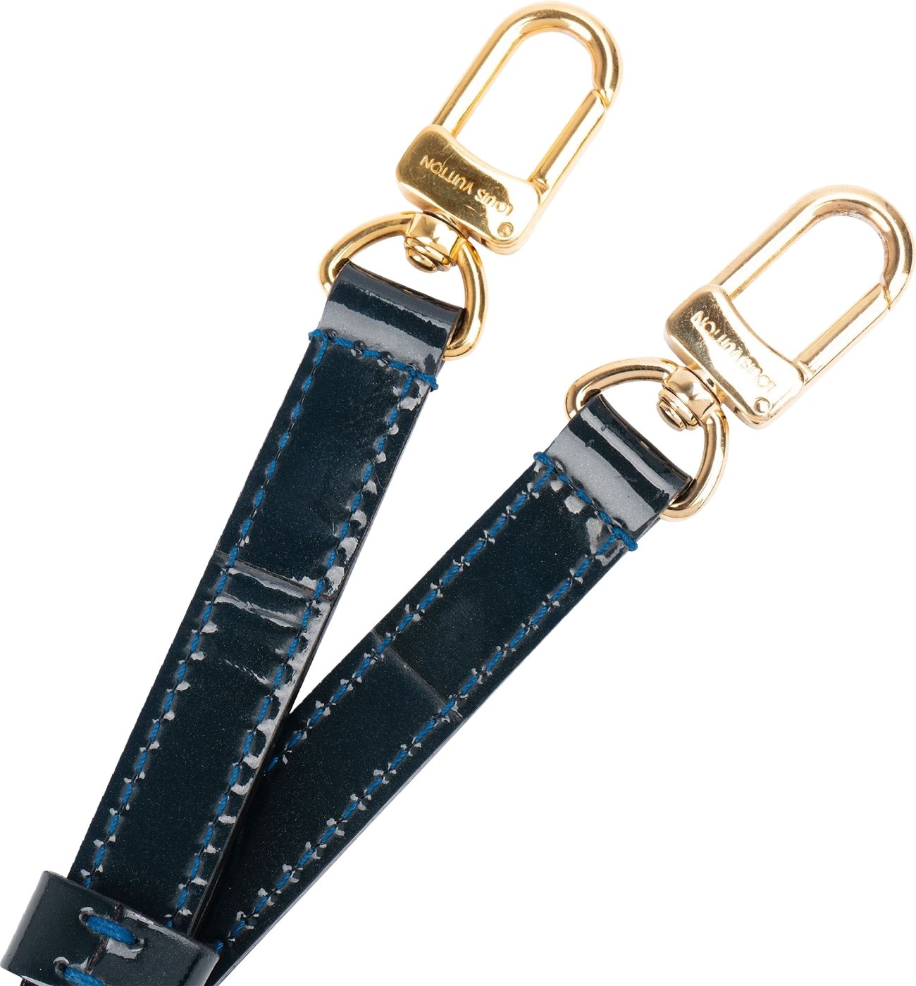Louis Vuitton Navy Vernis Leather Adjustable Bags Strap