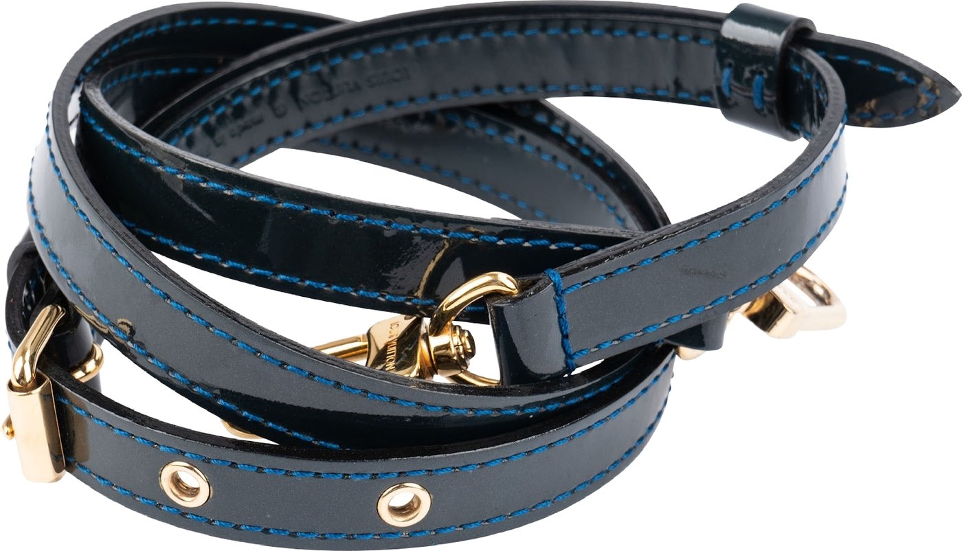 Louis Vuitton Navy Vernis Leather Adjustable Bags Strap