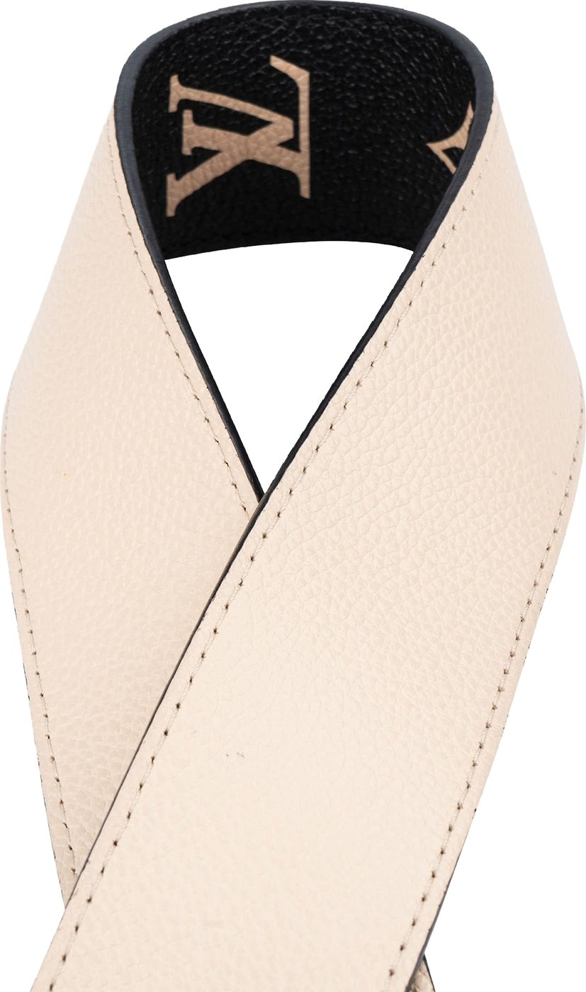 Louis Vuitton Noir Leather Monogram Giant Reverse Bags Strap