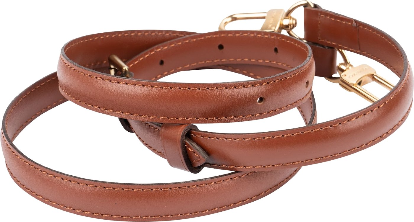 Louis Vuitton Brown Leather Adjustable Monceau Bags Strap