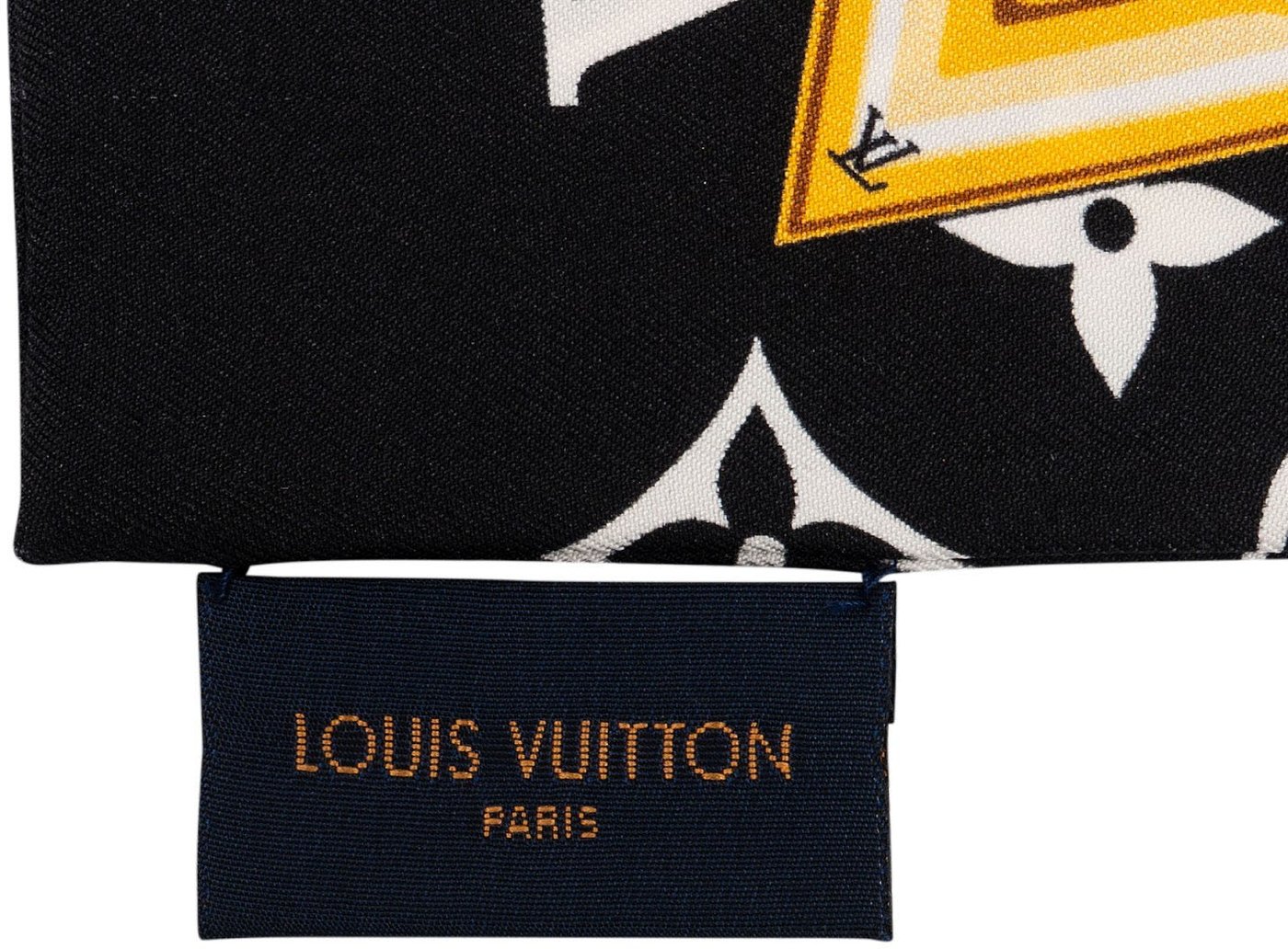 Louis Vuitton Silk Ultimate Monogram Bandeau Twilly Tuch Scarf