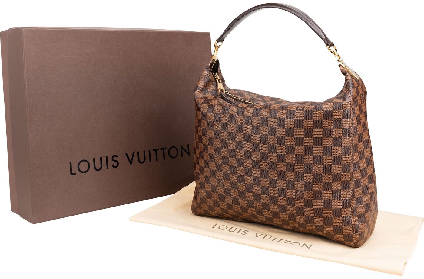 Louis Vuitton Monogram Damier Ebene Canvas Portobello GM Handbag