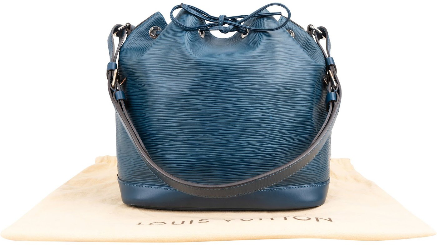 Louis Vuitton Blue Epi Leather NM Sac Noé Petit Shoulder Bag