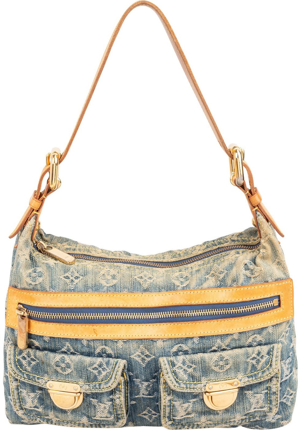 Louis Vuitton Monogram Denim Baggy PM Shoulder Bag