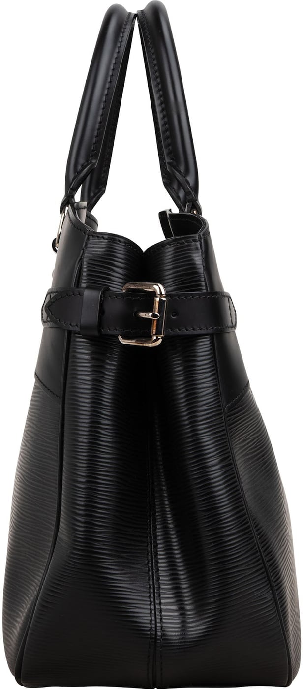 Louis Vuitton Noir Epi Leather Passy Handbag