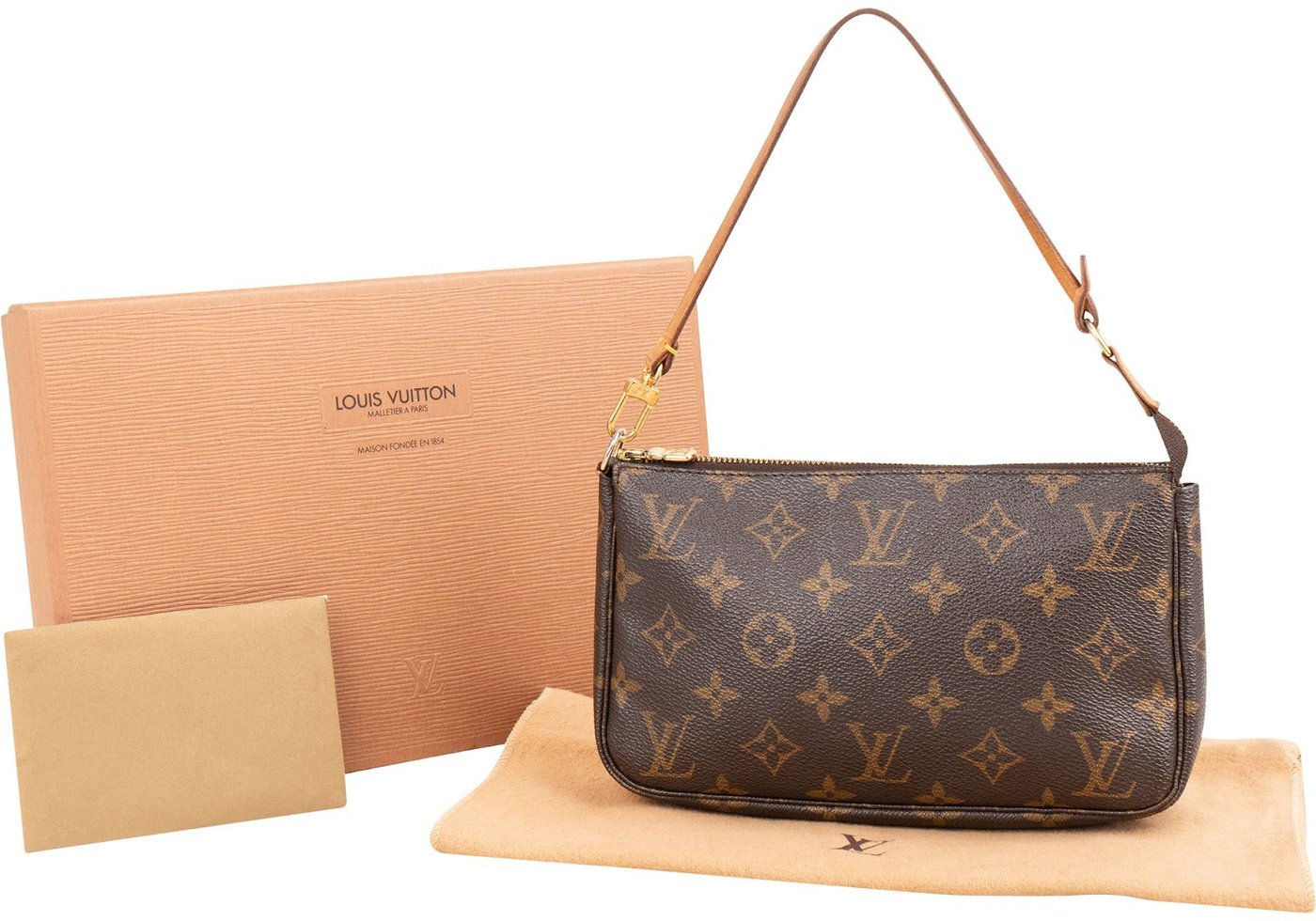 Louis Vuitton Monogram Canvas Pochette Accessoires Handbag