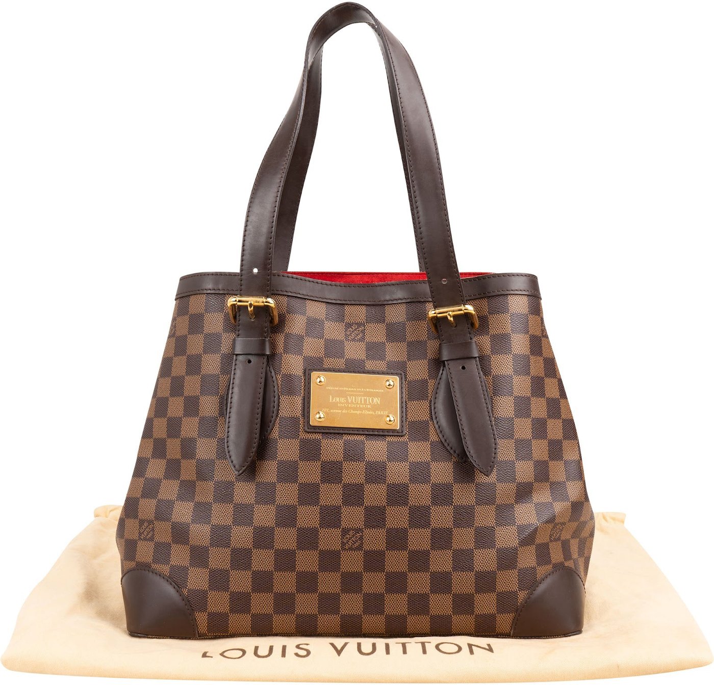 Louis Vuitton Monogram Damier Ebene Hamstead GM Shoulder Bag