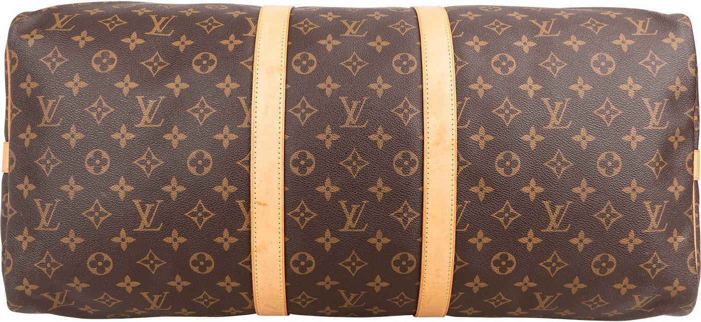 Louis Vuitton Monogram Canvas Keepall 55 Bandoulière Travel Bag