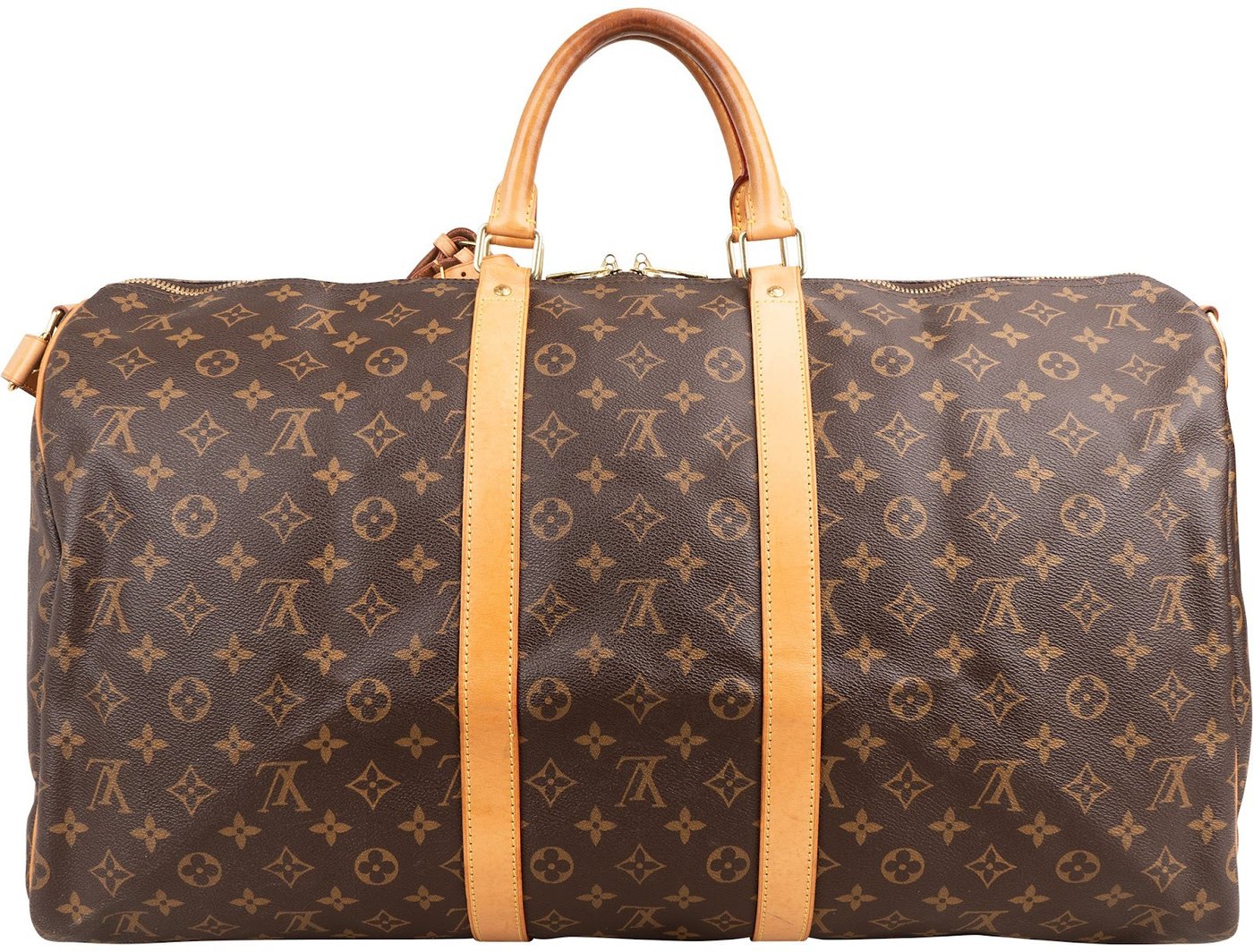 Louis Vuitton Monogram Canvas Keepall 55 Bandoulière Travel Bag