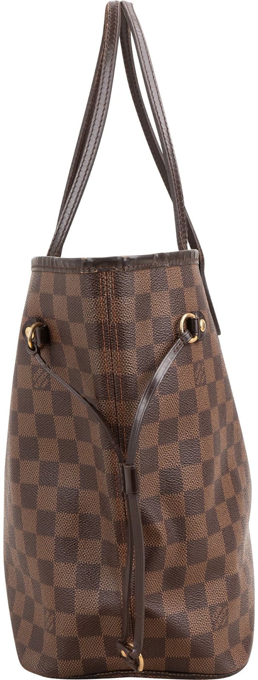 Louis Vuitton Monogram Damier Ebene Canvas Neverfull MM Shoulder Bag