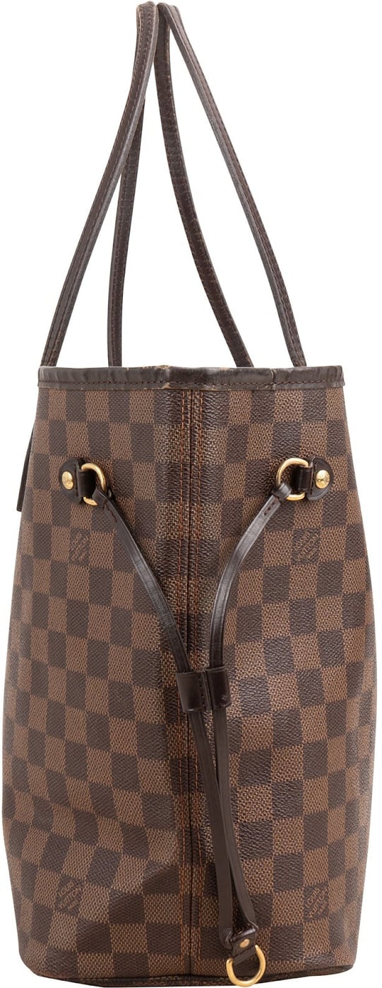 Louis Vuitton Monogram Damier Ebene Canvas Neverfull MM Shoulder Bag
