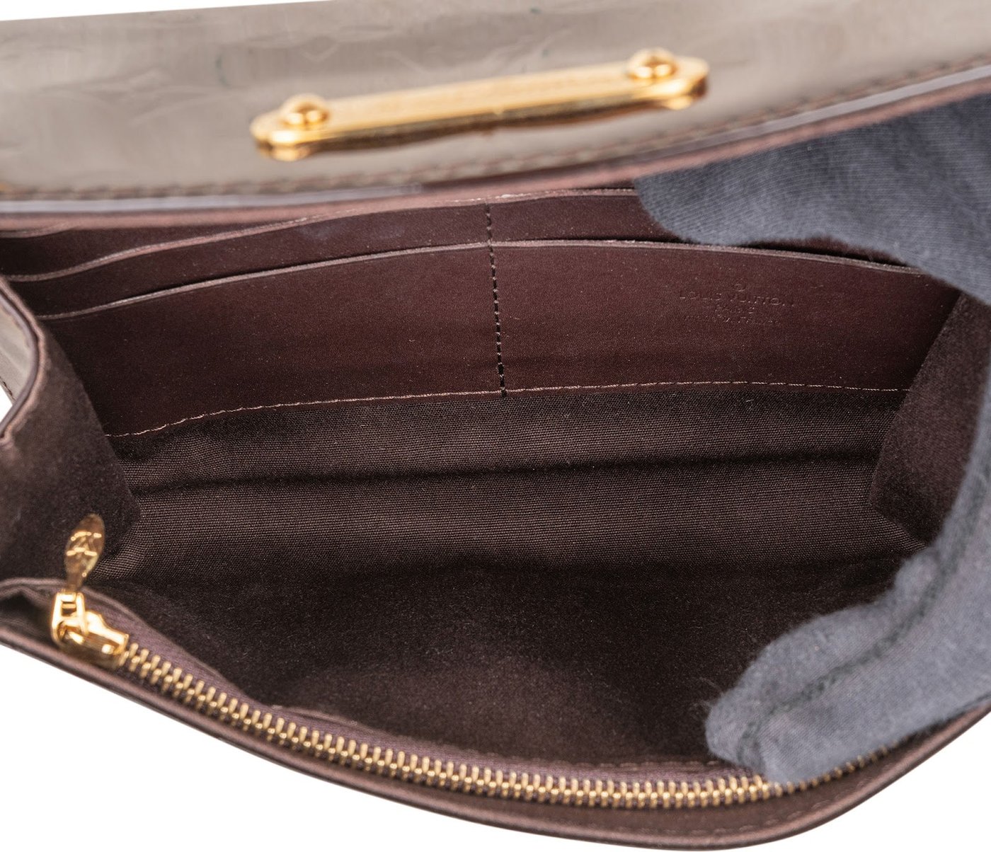 Louis Vuitton Monogram Vernis Leather Bel Air Pochette Wallet On Chain Crossbody Bag