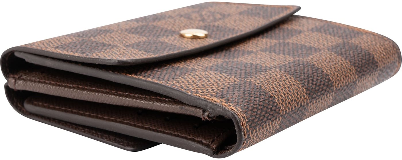 Louis Vuitton Monogram Damier Ebene Canvas Elise Wallet