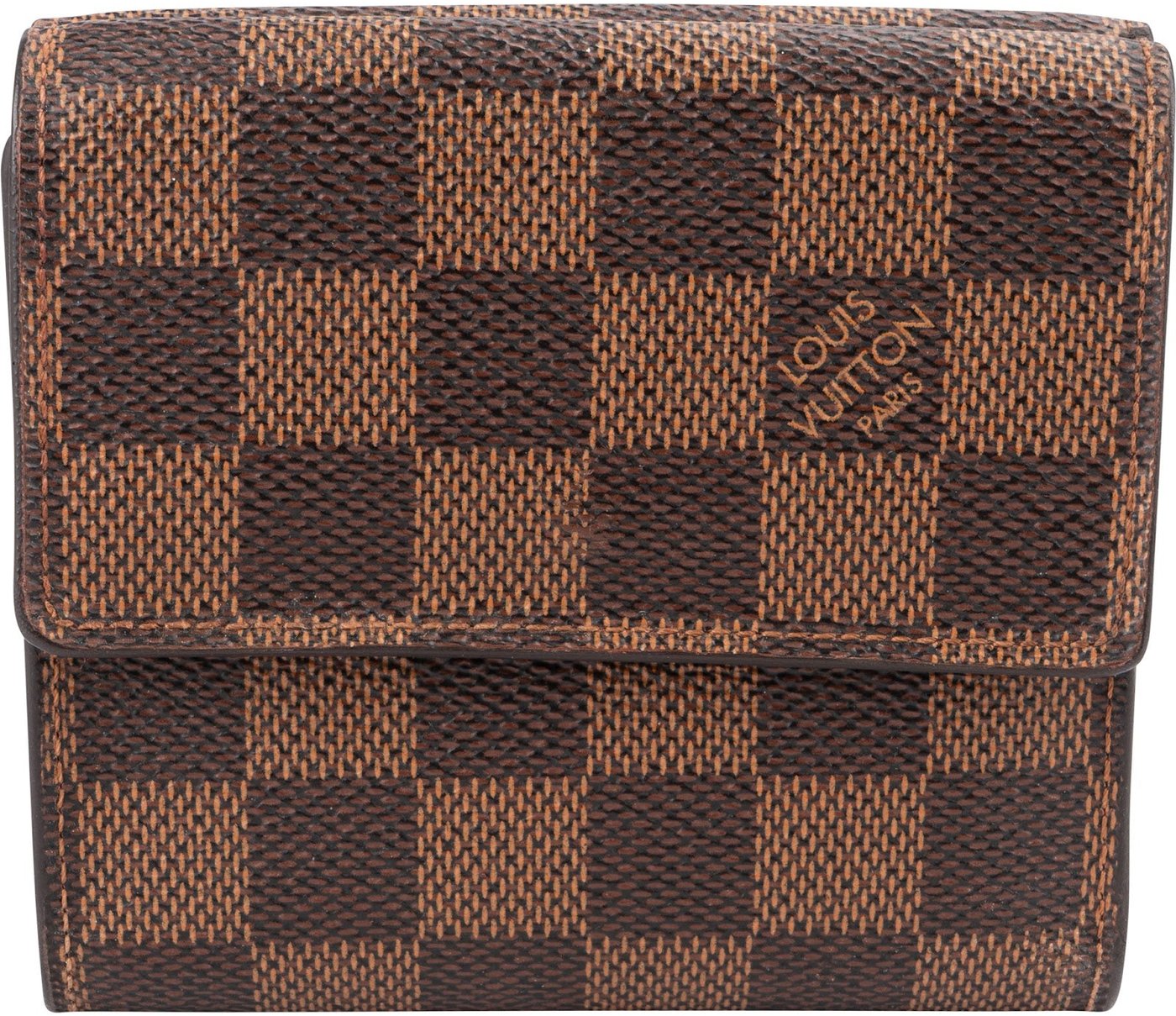 Louis Vuitton Monogram Damier Ebene Canvas Elise Wallet