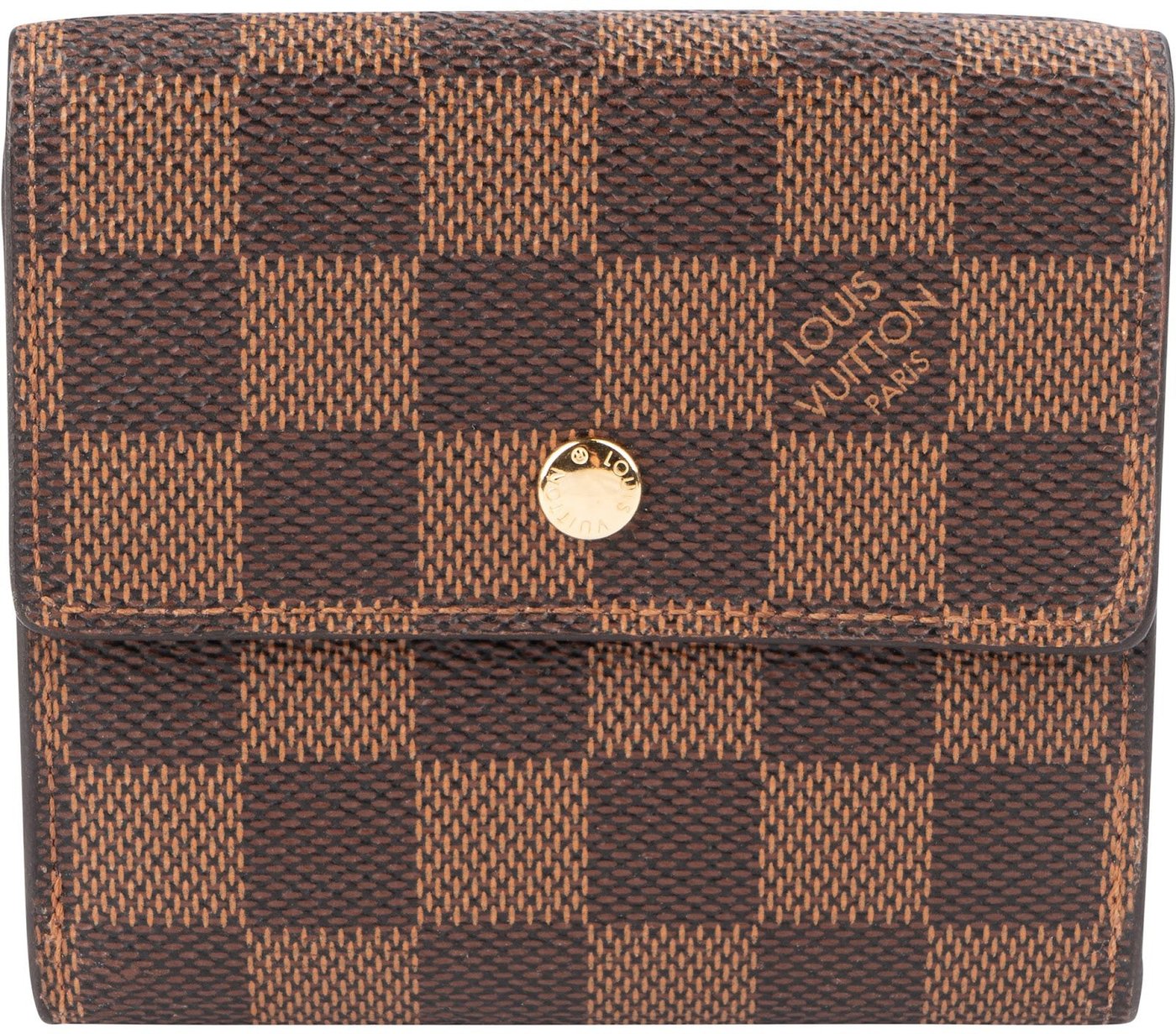 Louis Vuitton Monogram Damier Ebene Canvas Elise Wallet