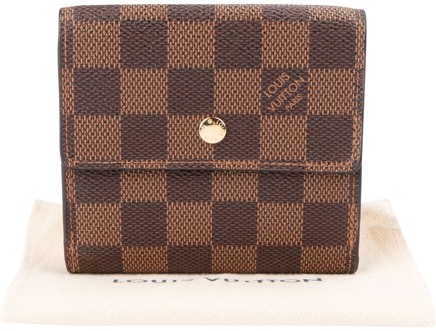 Louis Vuitton Monogram Damier Ebene Canvas Elise Wallet