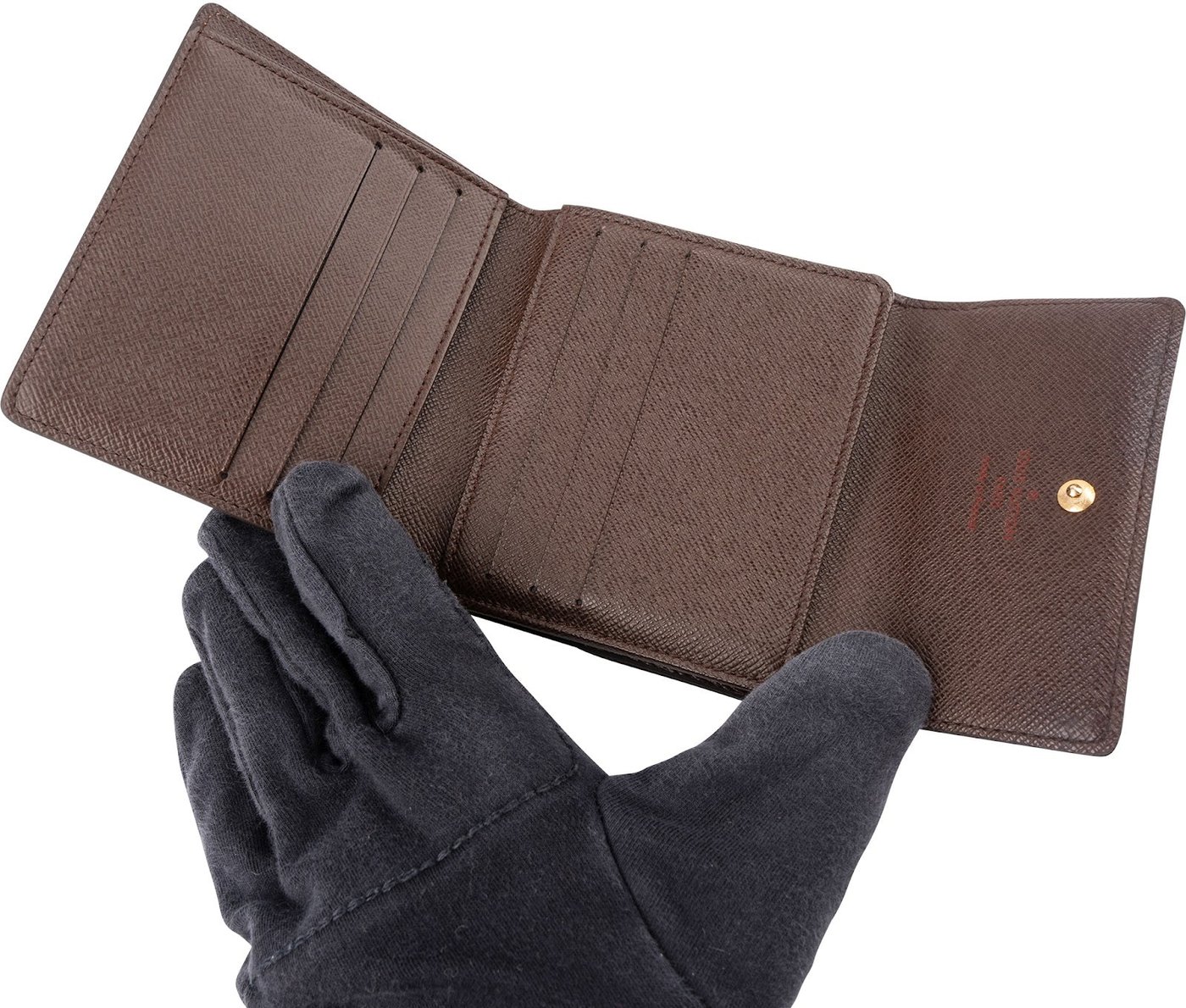 Louis Vuitton Monogram Damier Ebene Canvas Elise Wallet