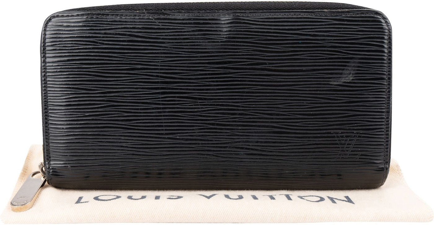 Louis Vuitton Noir Epi Leather Zippy Wallet