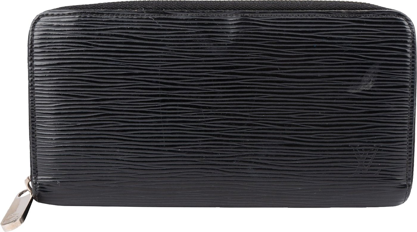 Louis Vuitton Noir Epi Leather Zippy Wallet