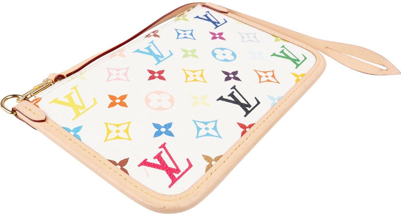 Louis Vuitton Monogram Murakami Multicolor Canvas Neverfull & Noe PM Pochette Accessoires Pouch