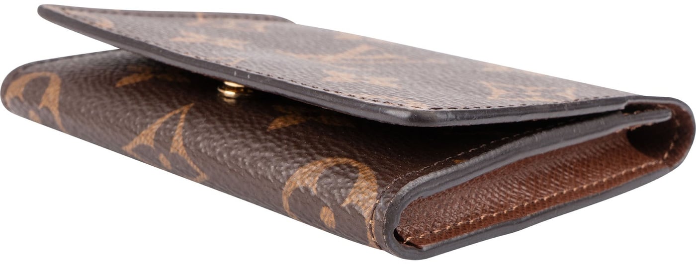 Louis Vuitton Monogram Canvas Small Bifold Card Holder Coin Wallet