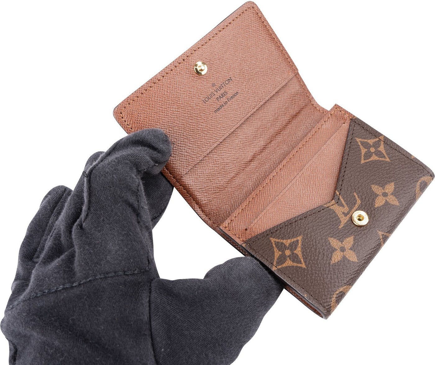 Louis Vuitton Monogram Canvas Small Bifold Card Holder Coin Wallet