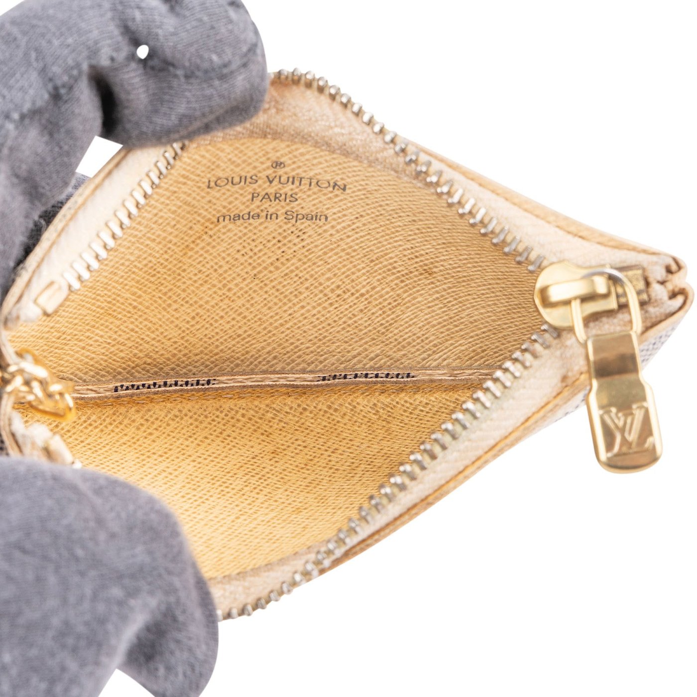 Louis Vuitton Monogram Damier Azur Canvas Cles Key Pouch