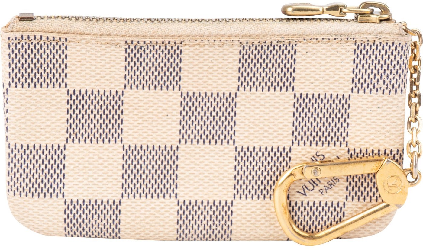 Louis Vuitton Monogram Damier Azur Canvas Cles Key Pouch