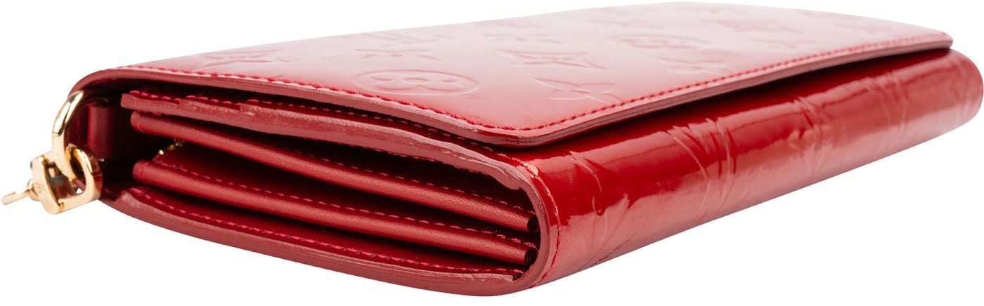 Louis Vuitton Monogram Vernis Leather Wallet On Chain Shoulder Bag