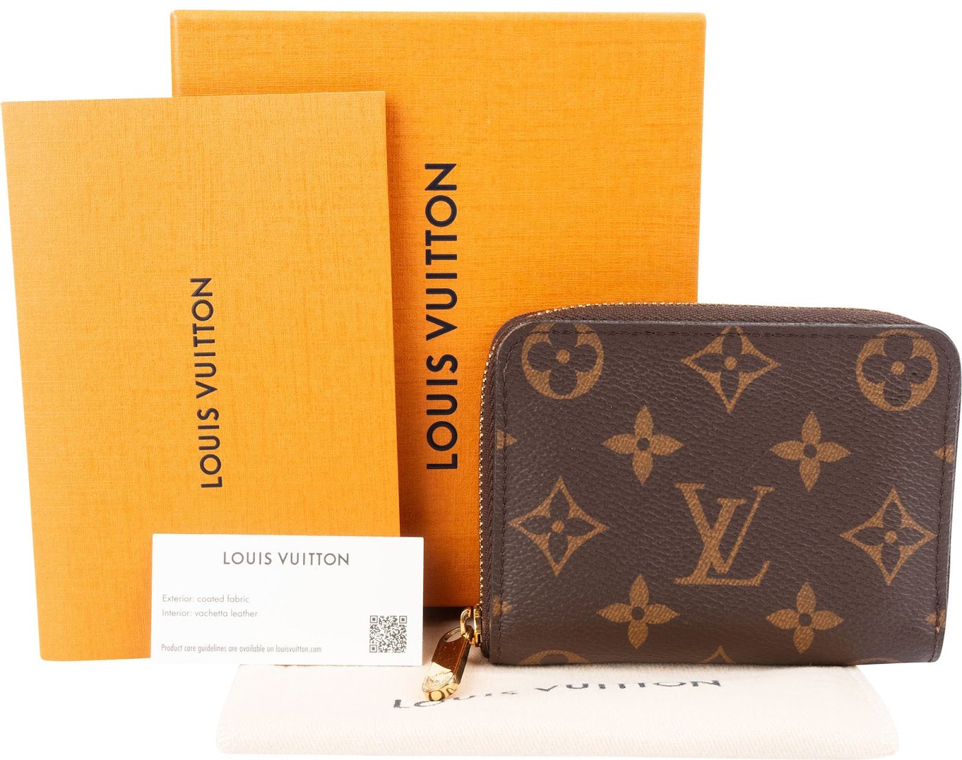 Louis Vuitton Monogram Canvas Zippy Coin Purse Wallet