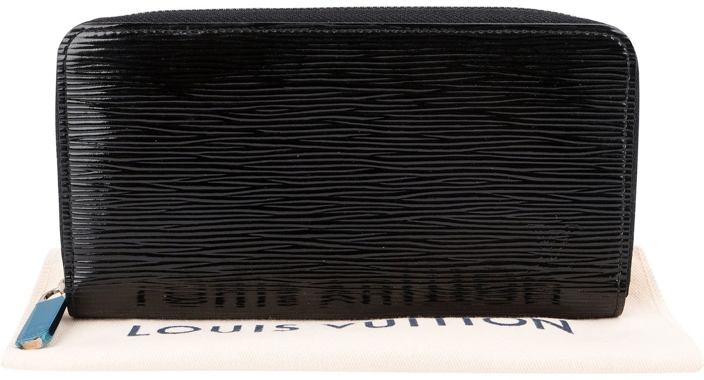 Louis Vuitton Noir Epi Electric Leather Zippy Wallet