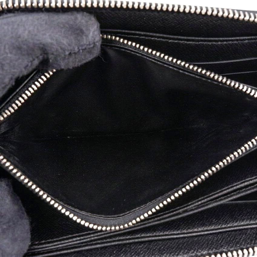 Louis Vuitton Noir Epi Electric Leather Zippy Wallet