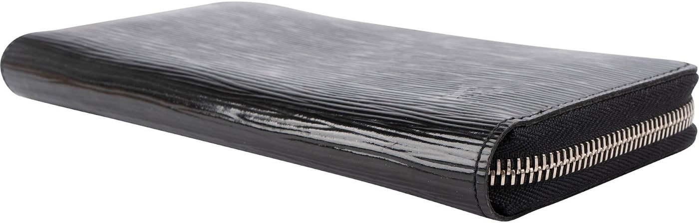 Louis Vuitton Noir Epi Electric Leather Zippy Wallet