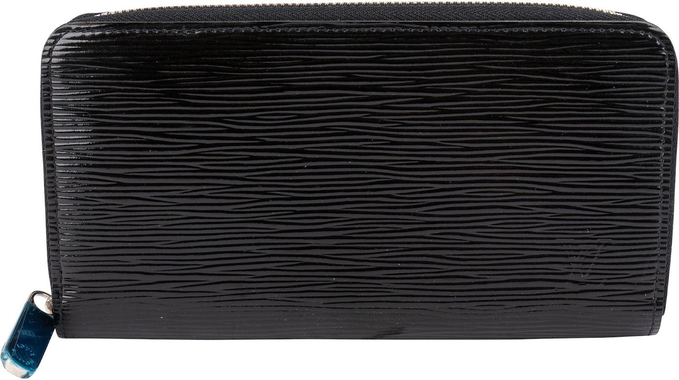 Louis Vuitton Noir Epi Electric Leather Zippy Wallet
