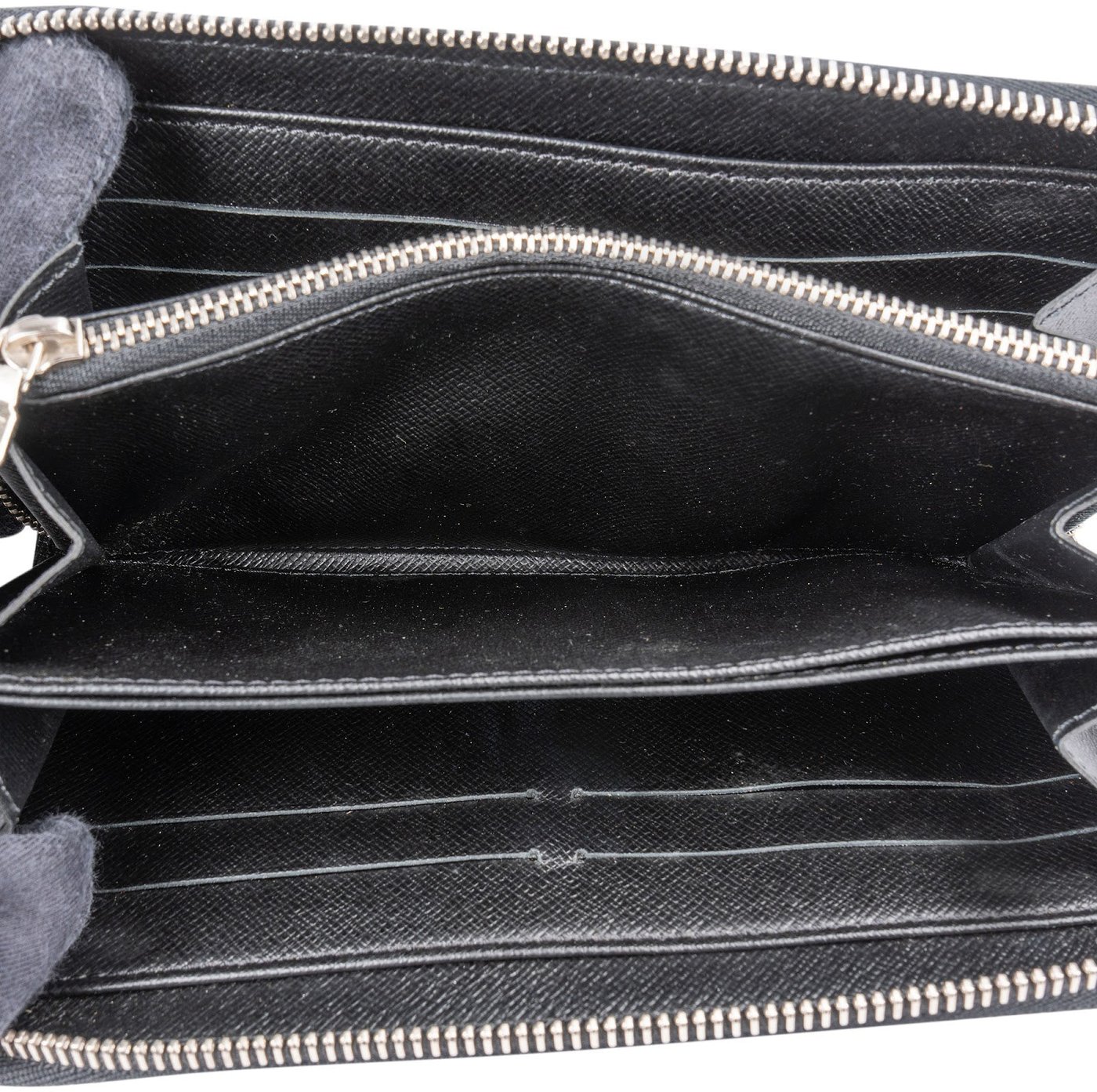 Louis Vuitton Noir Epi Electric Leather Zippy Wallet