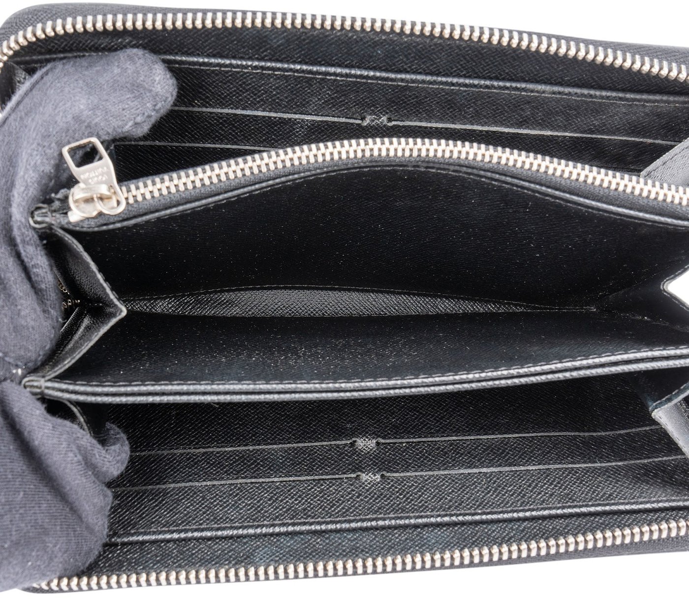 Louis Vuitton Limited Blue Epi Denim Style Leather Azteque Patches Zippy Wallet