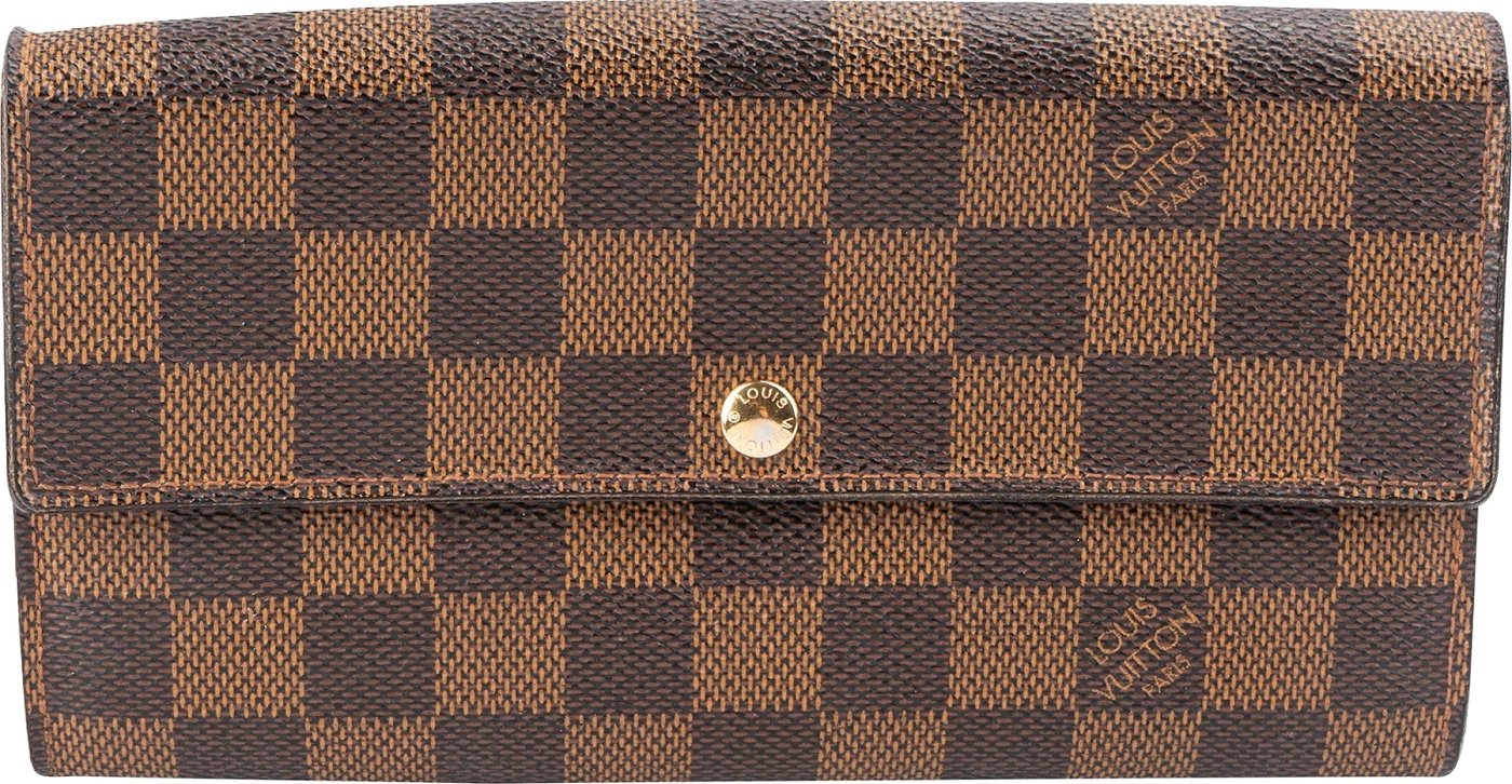 Louis Vuitton Monogram Damier Ebene Canvas Sarah Wallet