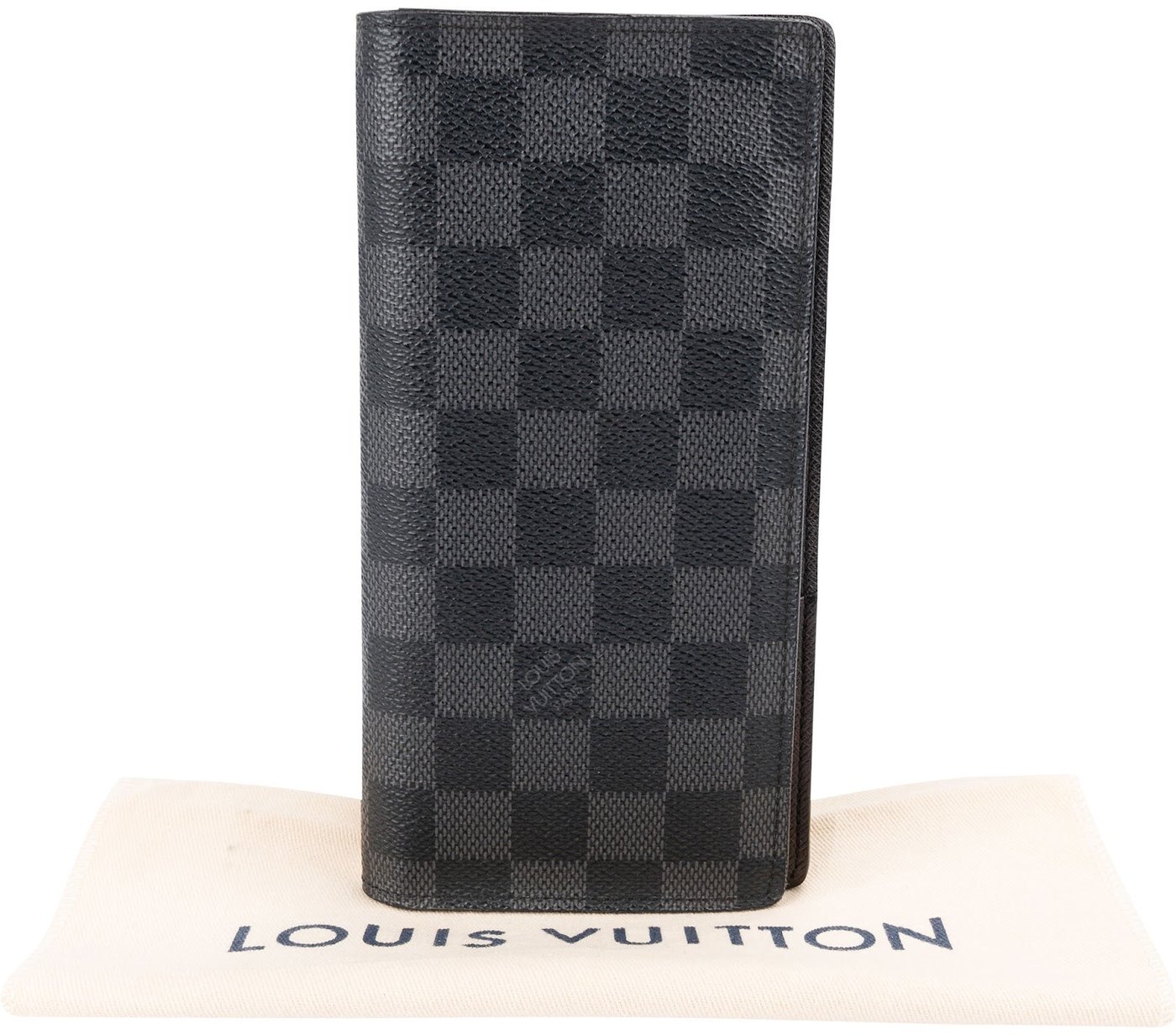 Louis Vuitton Monogram Damier Graphite Brazza Long Wallet