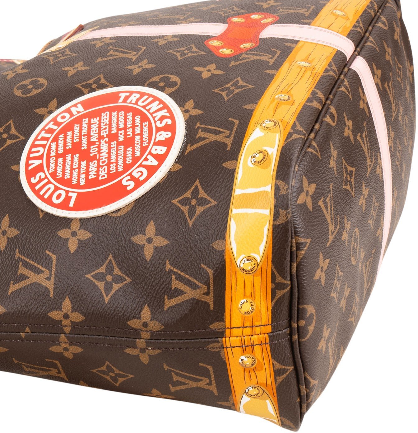 Louis Vuitton Monogram Canvas Summer Trunks Neverfull MM Shoulder Bag
