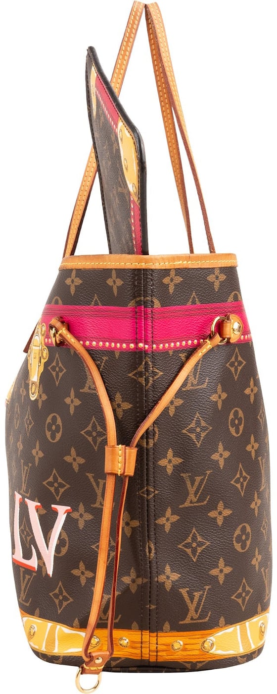 Louis Vuitton Monogram Canvas Summer Trunks Neverfull MM Shoulder Bag