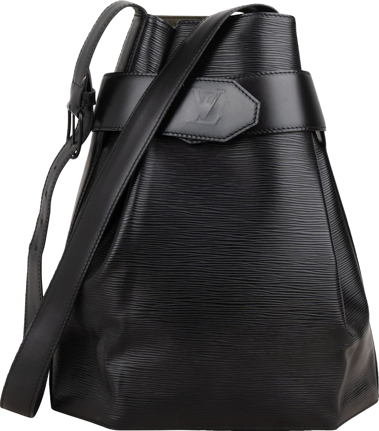 Louis Vuitton Noir Epi Leather Sac d'Epaule GM Shoulder Bag