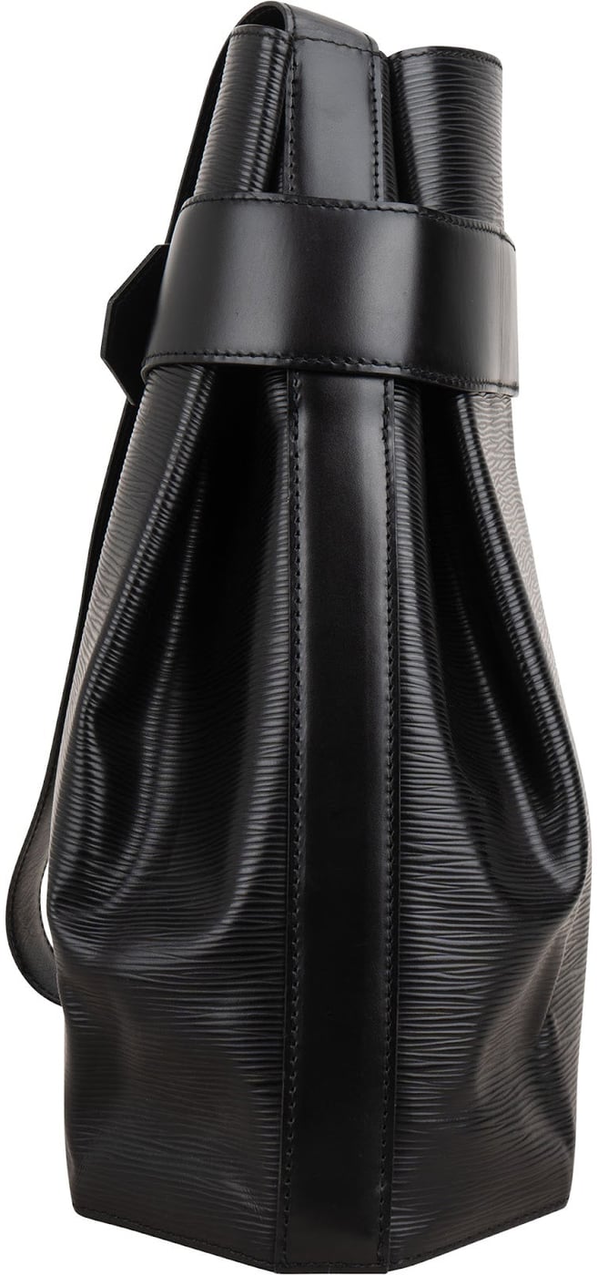 Louis Vuitton Noir Epi Leather Sac d'Epaule GM Shoulder Bag