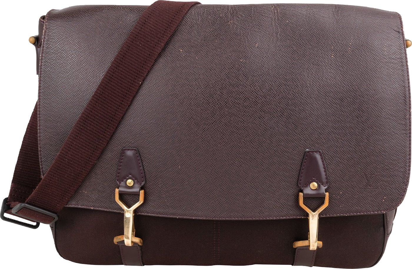Louis Vuitton Bordeaux Taiga Leather Dersou Messenger Crossbody Bag