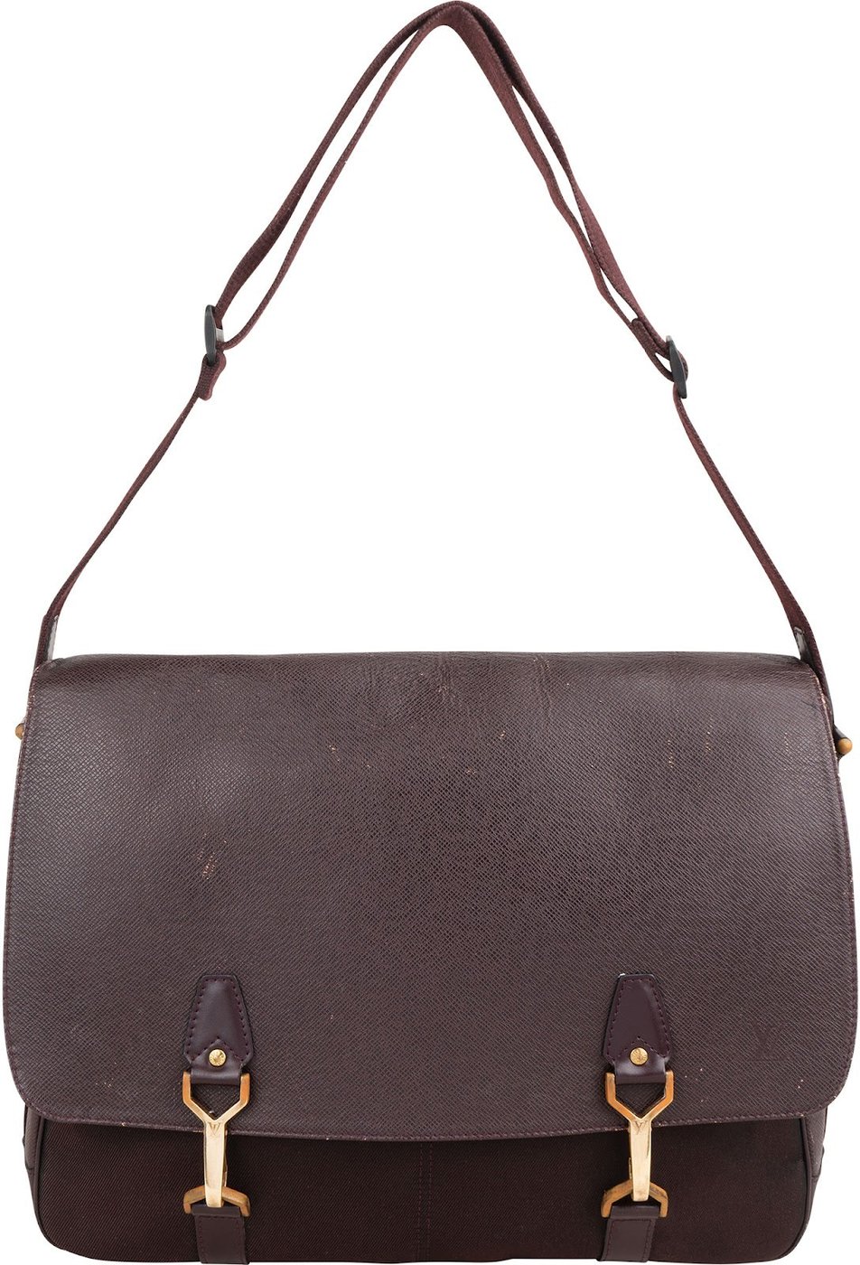 Louis Vuitton Bordeaux Taiga Leather Dersou Messenger Crossbody Bag
